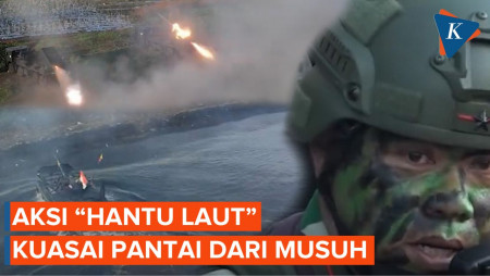 Mengintip Aksi Para Marinir Rebut Pantai Banongan Situbondo dari Tangan Musuh