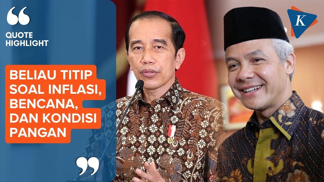Pesan Jokowi kepada Ganjar Pranowo