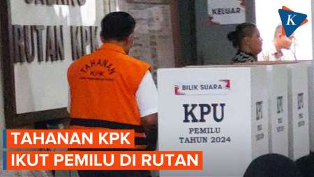 Tahanan KPK Mulai Datangi TPS untuk Pencoblosan