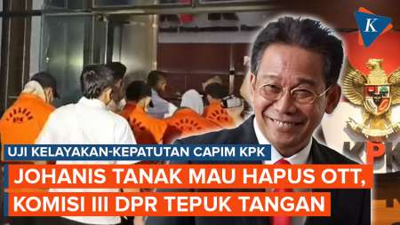 Momen Anggota DPR Tepuk Tangan Saat Johanis Tanak Sebut Ingin Tiadakan OTT KPK