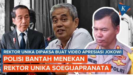 Beda Pernyataan Rektor Unika dengan Polisi soal Permintaan Video Apresiasi Jokowi