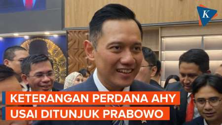 [FULL] Keterangan AHY Usai Ditunjuk Prabowo Jadi Menteri