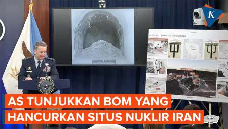 AS Tunjukkan Bagaimana Bom GBU-57 Hancurkan Situs Nuklir Iran