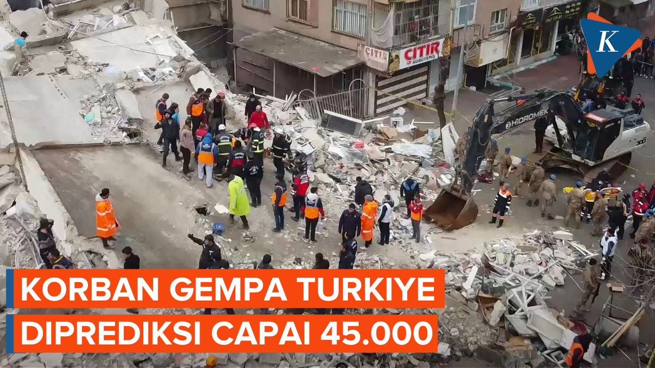 Korban Gempa Turkiye Tembus 20.000 Lebih, Diprediksi Capai 45.000