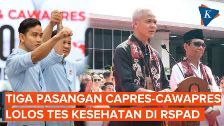 KPU Terima Hasil Tes Kesehatan Tiga Pasangan Capres-Cawapres dari RSPAD