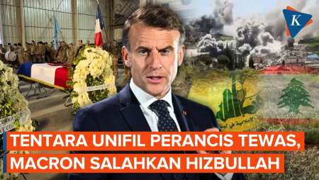 Macron Salahkan Hizbullah atas Tewasnya Tentara UNIFIL Perancis di Lebanon