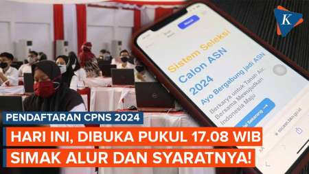 Pendaftaran CPNS 2024 Dibuka Hari Ini Pukul 17.08.45 WIB, Ini Alur dan Syarat Daftar CPNS