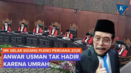 MK Gelar Sidang Pleno Perdana 2026, Anwar Usman Absen Karena Umrah