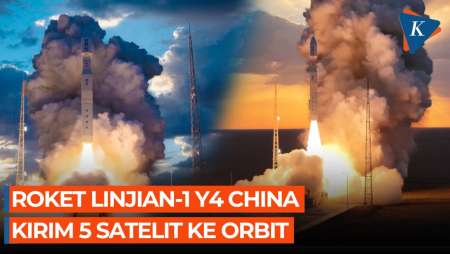 Detik-detik China Luncurkan Roket Lijian-1 Y4, Kirim 5 Satelit ke Orbit