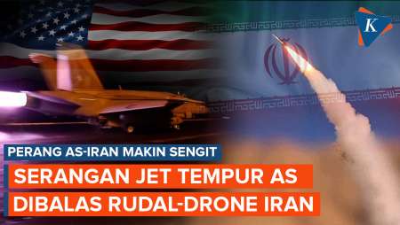 AS-Iran Saling Serang Tanpa Henti, Serbuan Jet Tempur Dibalas Rudal Dan Drone