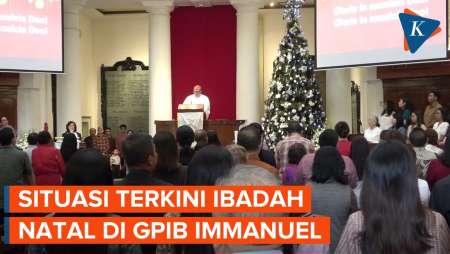 Suasana Ibadah Natal 25 Desember 2023 di GPIB Immanuel Jakarta