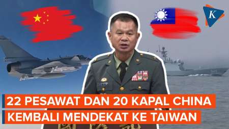 Taiwan Laporkan Puluhan Pesawat Militer dan Kapal China Mendekat ke Negaranya