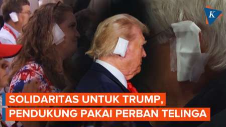 Solidaritas, Pendukung Trump Ikut Pakai Perban di Telinga