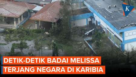 Detik-detik Badai Melissa Melintas: Pohon Tumbang, Atap Gedung Terbang, Banjir Datang