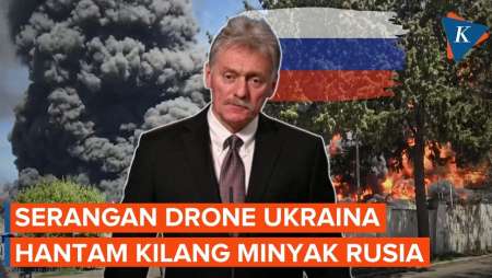 Kilang Minyak Rusia Kembali Terbakar Usai Serangan Drone Ukraina, Status Darurat Ditetapkan