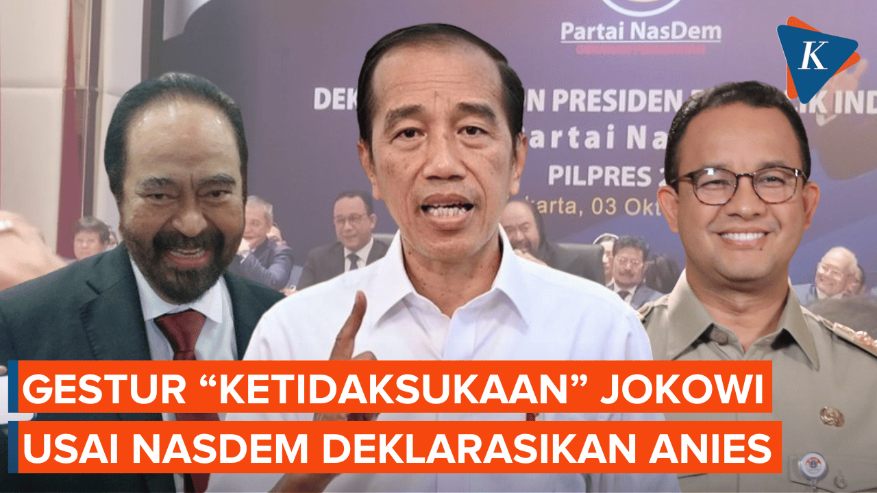 Gestur Tak Biasa Jokowi Usai Nasdem Deklarasikan Anies