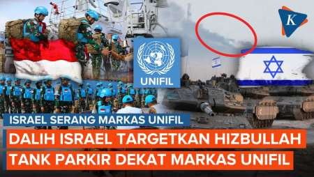 Israel Berkilah! Ngaku Serang Hizbullah tapi Parkir Tank Dekat Markas UNIFIL