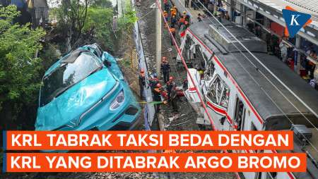 KAI Commuter: KRL Tabrak Taksi Beda dengan KRL yang Ditabrak Argo Bromo di Bekasi Timur