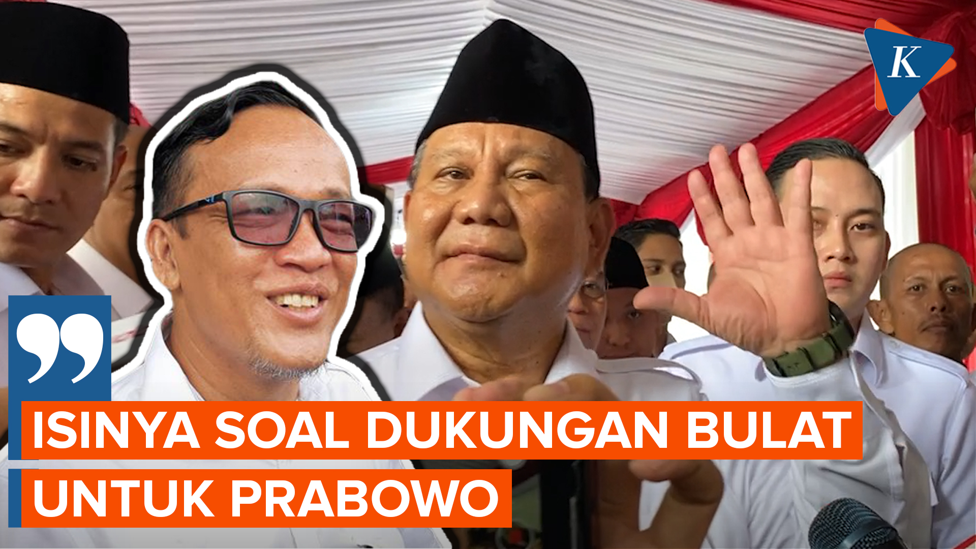 Relawan Jokowi Mania Bertandang ke Rumah Prabowo Sore Ini