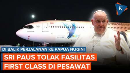 Kembali Tolak Kemewahan! Paus Tolak Fasilitas First Class Kala Menuju Papua Nugini