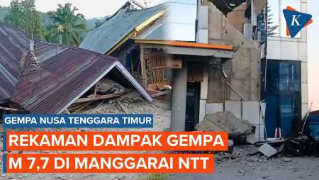 Rumah Ambruk, Gedung Bank Rusak: Rekaman Dampak Gempa M 7,7 Di Manggarai NTT