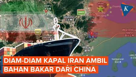 Diam-diam, Dua Kapal Iran Ambil Bahan Bakar Roket Dari Pelabuhan China