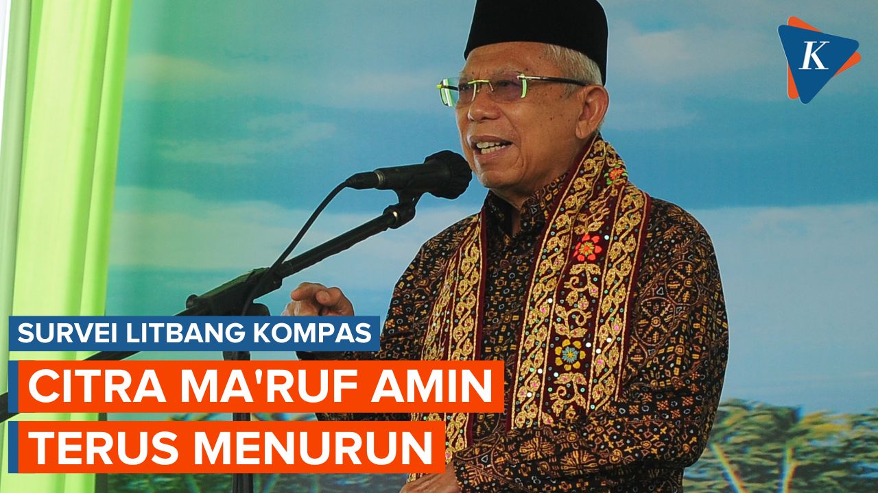 Survei Litbang Kompas, Citra Wapres Ma'ruf Amin Turun