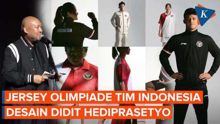 Penampakan Jersey Merah Putih Tim Indonesia, Desain Didit Hediprasetyo