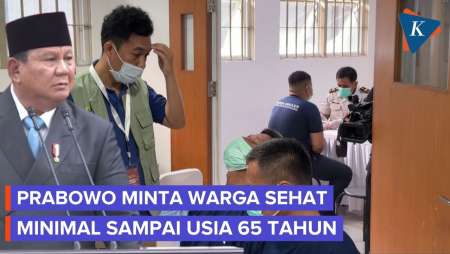 Prabowo Targetkan Masyarakat Hidup Sehat Hingga Usia 65 Tahun