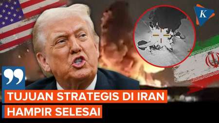 Klaim Hancurkan Situs Nuklir Iran, Trump: Tujuan Strategis AS Hampir Tercapai