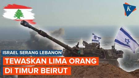 Serangan Israel Gempur Beirut, Tewaskan Lima Warga Lebanon