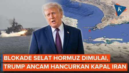 Trump Ancam Lenyapkan Kapal Iran Yang Dekati Zona Blokade Selat Hormuz