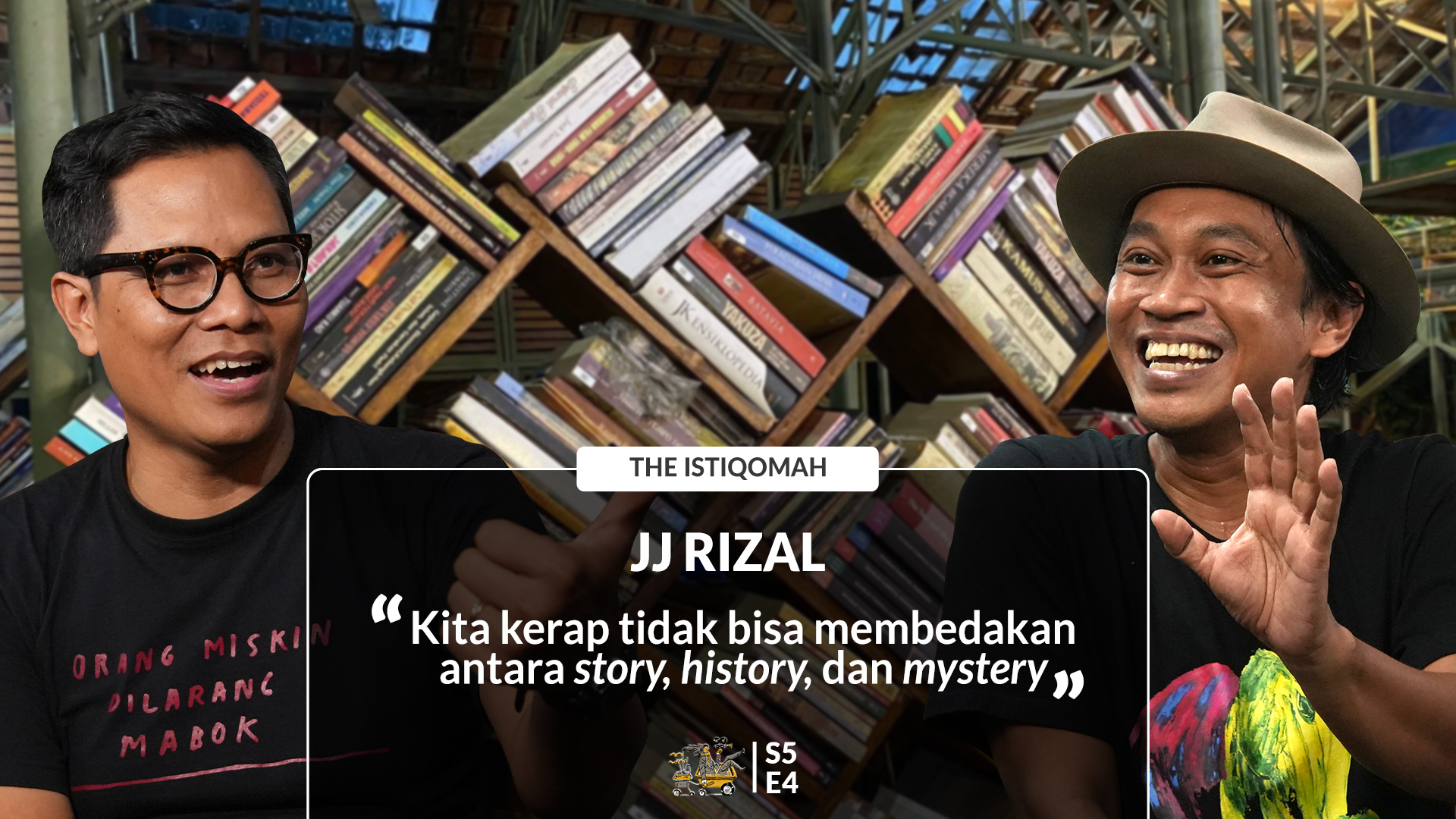 [BEGINU S5E4]: JJ Rizal, Hidup Hepi ala Betawi, Peran Buku Sejarah, dan Komunitas Bambu