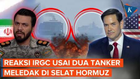 Garda Revolusi Iran Buka Suara Usai Dua Tanker Meledak Di Selat Hormuz