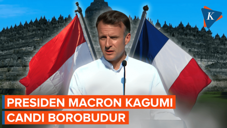 Pidato Presiden Macron Puji Candi Borobudur, Sebut Bukti Keunggulan Indonesia