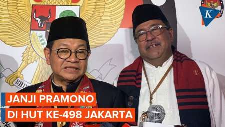 Janji Pramono di HUT Ke-498 Jakarta, Normalisasi Ciliwung dan Transjabodetabek untuk Atasi Macet