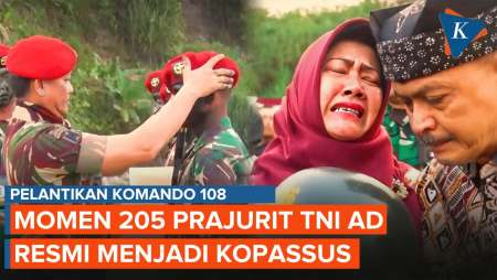 205 Prajurit TNI AD Dilantik Jadi Kopassus, Tangis Haru di Pinggir Pantai Nusakambangan