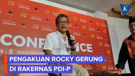 Hadiri Rakernas PDI-P, Rocky Gerung "Ngaku" Menikmati Pidato Megawati