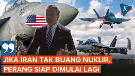 AS Tetap Ancam Iran, Hegseth: Perang Dimulai Lagi Jika Iran Tak Buang Nuklir