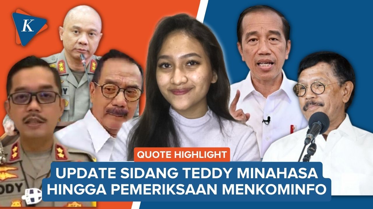 Ayah Dody di Sidang Teddy Minahasa hingga Kata Jokowi soal Pemeriksaan Menkominfo
