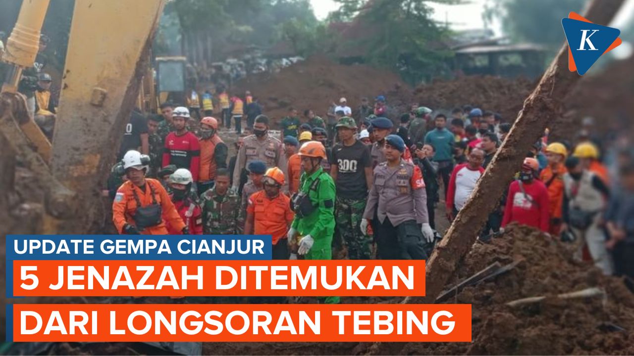 5 Jenazah Korban Gempa Cianjur, Ditemukan dari Longsoran Tebing