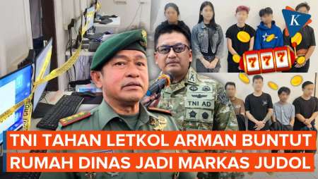 TNI Tahan Letkol Arman, Perwira Yang Rumah Dinasnya Jadi Markas Judol