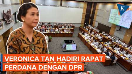 Momen Veronica Tan Dampingi Menteri PPPA Rapat Perdana di DPR