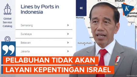 Jokowi Larang Pelabuhan RI Dipakai untuk Kepentingan Israel