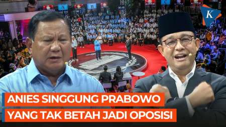 Singgung Prabowo, Anies Sebut Tak Ada Oposisi Kuat Bikin Demokrasi Terganggu