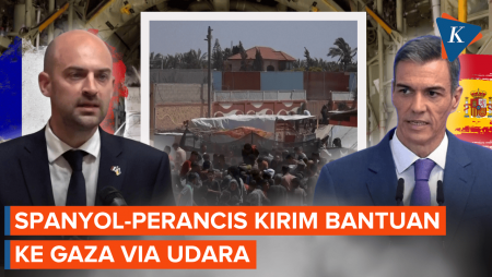 Aksi Langka Negara Barat, Spanyol-Perancis Bakal Jatuhkan Puluhan Ton Bantuan ke Gaza