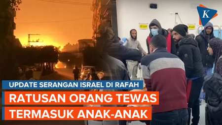 Detik-detik Dentuman dan Cahaya Terang Saat Israel Gempur Rafah