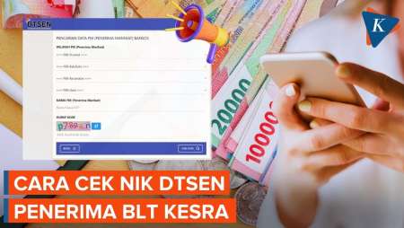 Simak, Cara Cek NIK DTSEN dan Status Penerima BLT Kesra Rp 900.000