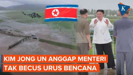 Kim Jong Un Murka, Anggap Menterinya Tak Becus Urus Bencana di Korut