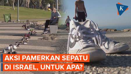 Aksi Protes Keluarga di Israel, Jejerkan Sepatu sebagai Jalur Penyelamat